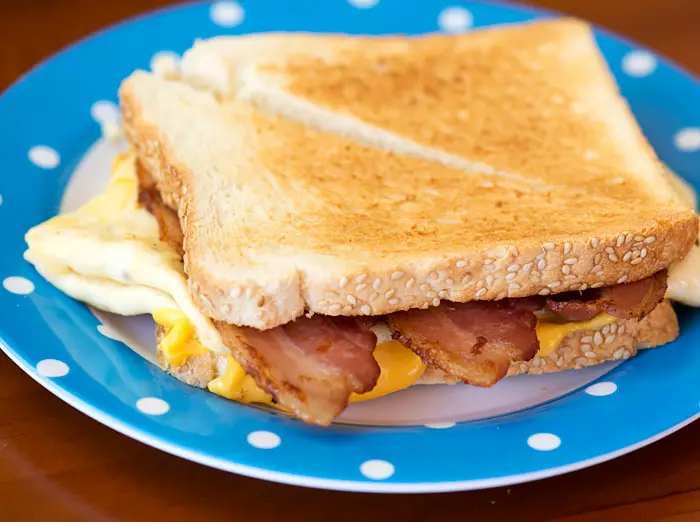 Cheese, Egg & Bacon or Ham Toastie