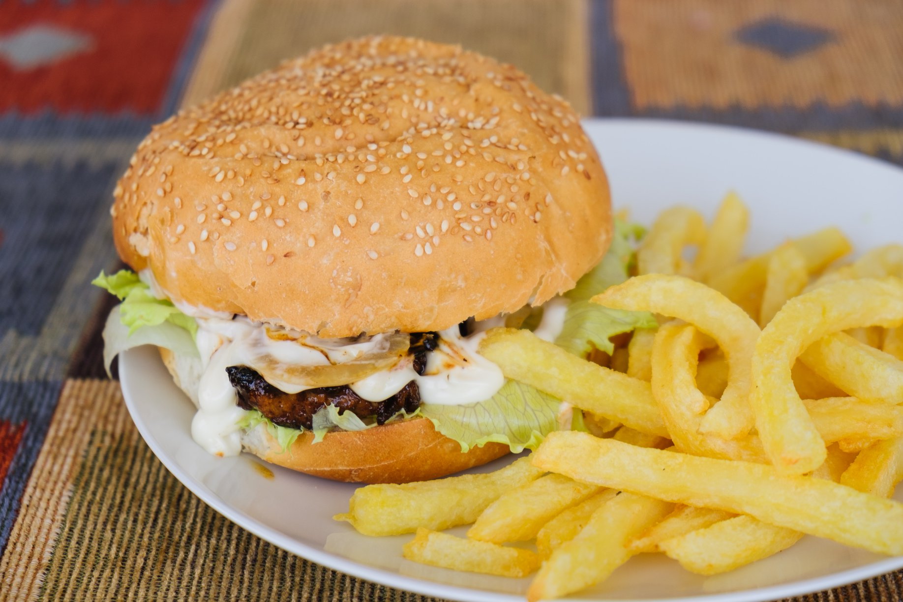 Greek Style Lamb Burger