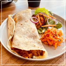 Broad Bean Roti Roll