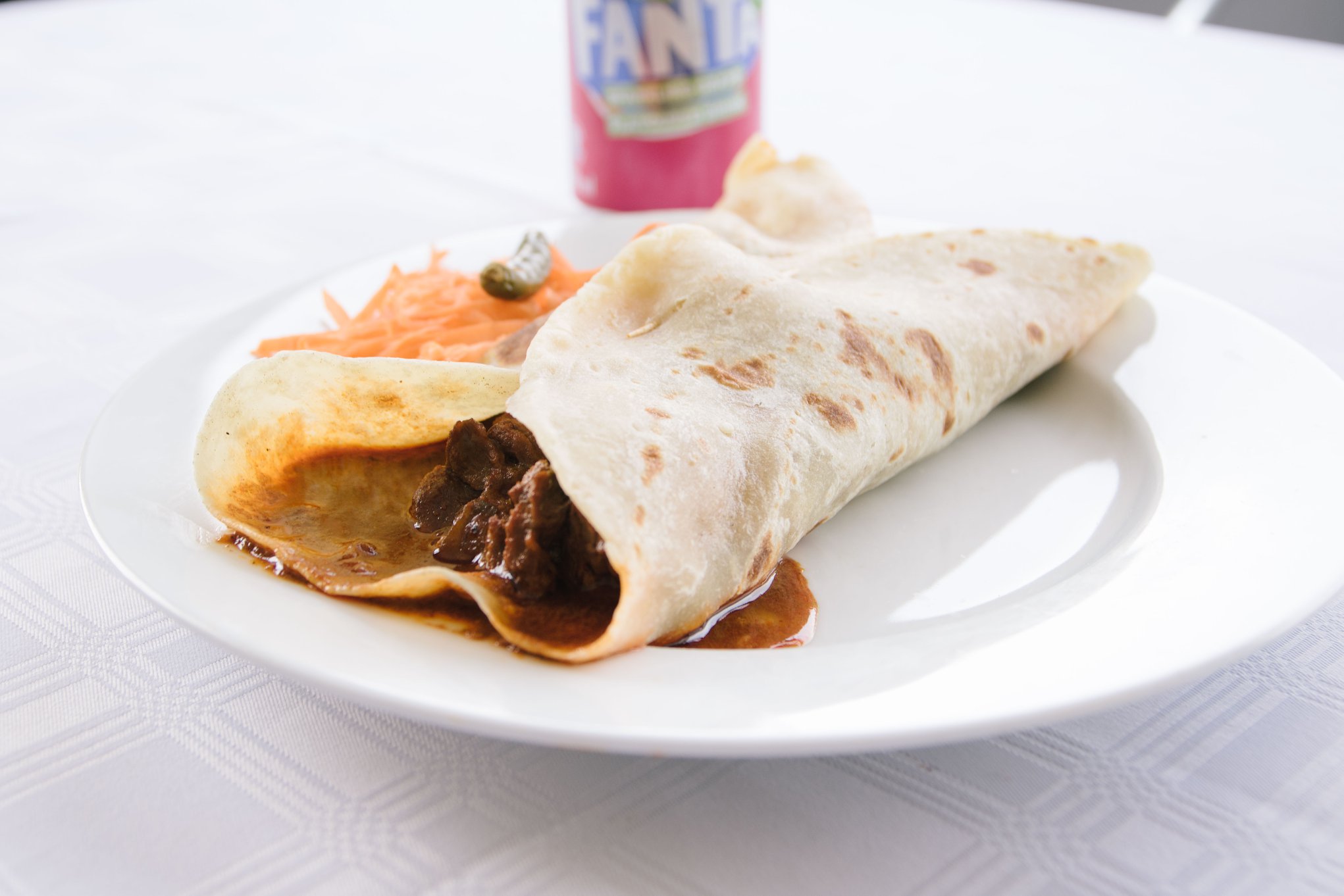 Sugar Bean Roti Roll